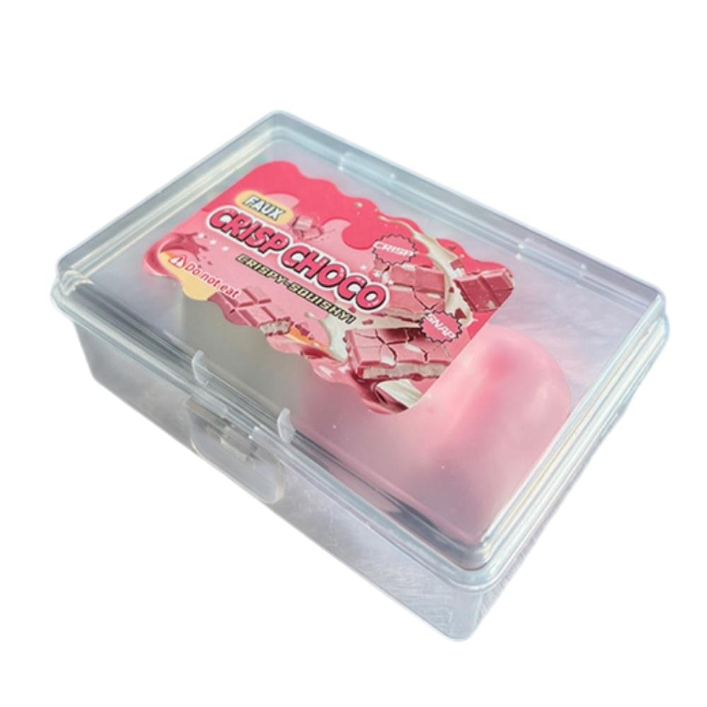 Satisfying Sound Crispy Squishy Cream Strips Crunchy Squeeze Wax Skin Squeeze Toy Kids Adults