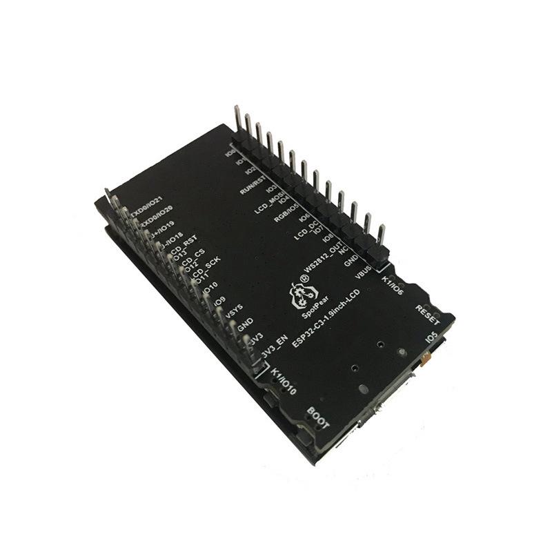 ESP32 C3 LVGL Dev Board with 1.9-Inch LCD - Small TV and Google Dinosaur Game, Arduino Compatible