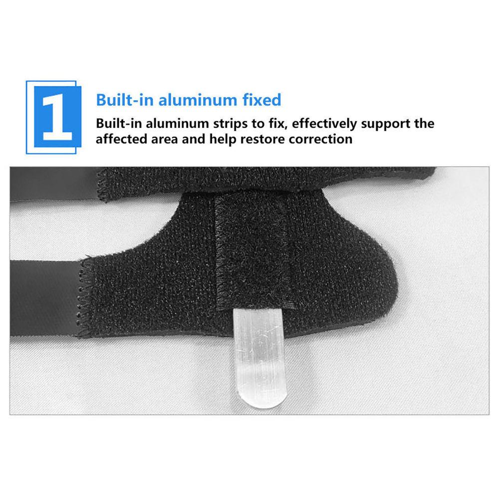 1Pcs Finger Splint Brace Thumb Care Adjustable Support Stabilizer Built-in Aluminum Alloy Fix Arthritis Pain Relief Health Care