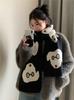 Cute little *** department versatile with scarf female winter new warm thickened knitted scarf student