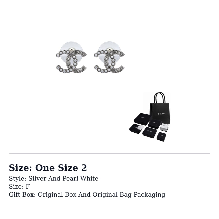 CHANEL Stud Earrings Women`s Silver ABD478-B16782-NY391