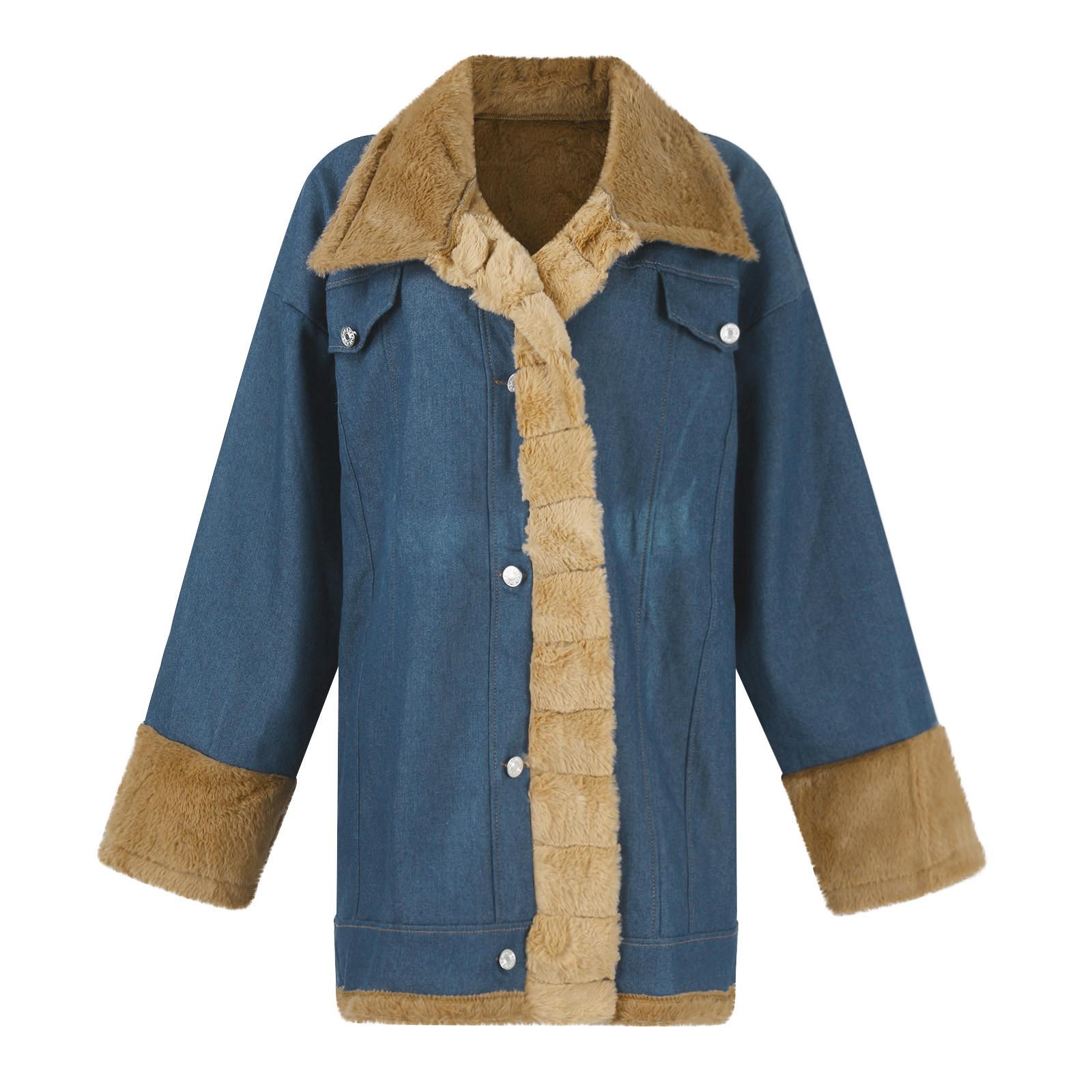 

Женская флисовая зимняя куртка с капюшоном, теплое пальто с длинными рукавами и рыбьим хвостом XXXL хаки