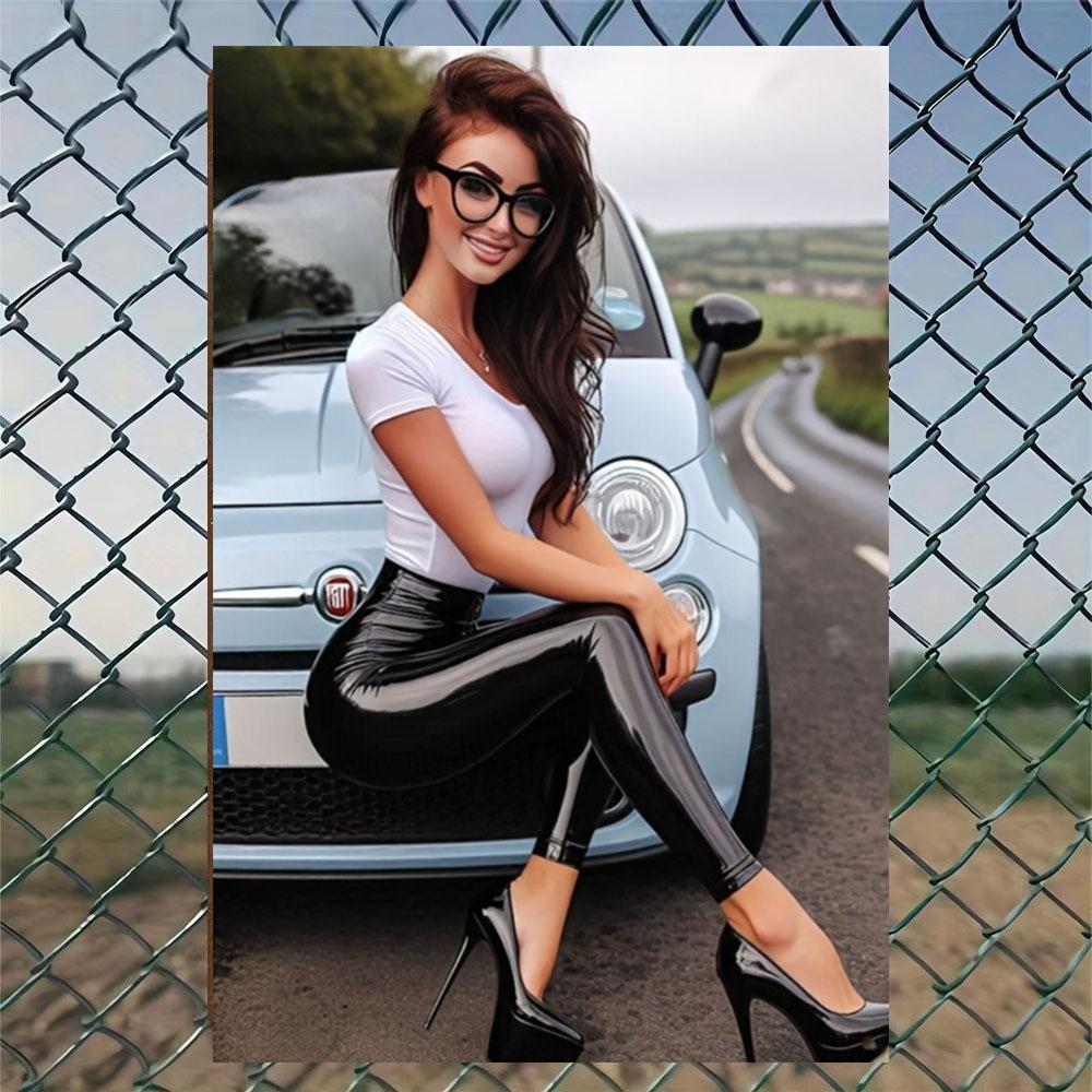 

Retro Fashion Metal Tin Sign Glasses and Pants Wall Art 8x12 Inch Home Decor 20x30