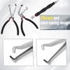 Electrical Disconnect Pliers Connector Hose Pliers Electrical Hose Removal Pliers Fuel Line Disconnect Tool Set(3PCS)