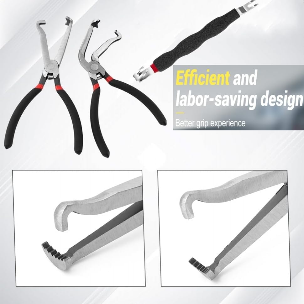 Electrical Disconnect Pliers Connector Hose Pliers Electrical Hose Removal Pliers Fuel Line Disconnect Tool Set(3PCS)