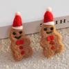Wool Felt Christmas Pendants Hand Sewing Felt Snowmen Xmas Tree Wreath Socks Gloves Hanging Ornaments Party Decor