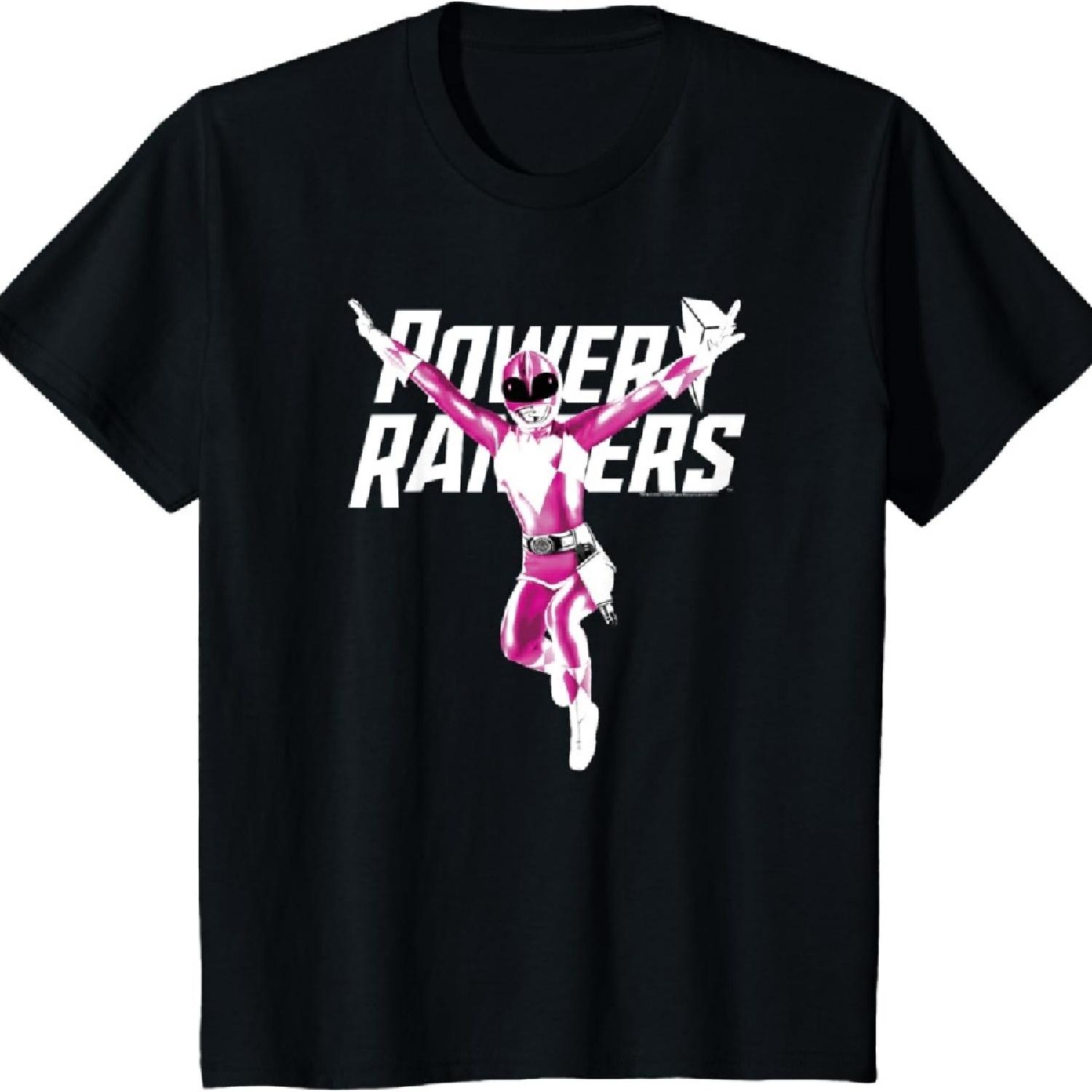 

Kids Power Rangers Big Pink Ranger Power Pose T-Shirt XXXXXL чорний