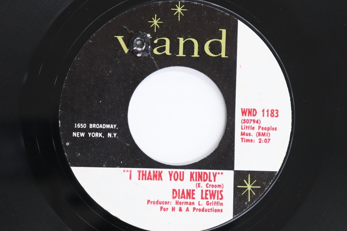 

7inch Record DIANE LEWIS - I Thank You Kindly / Please Let Me WND1183 WAND 1968 US Soul/Funk Used