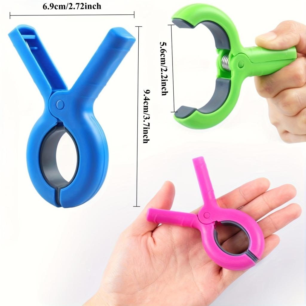 8pcs/set Large Beach Towel Clips for Beach/ Pool/ Cruise Chairs, Heavy-Duty, Clothes Pins, Windproof, Clothes Pins