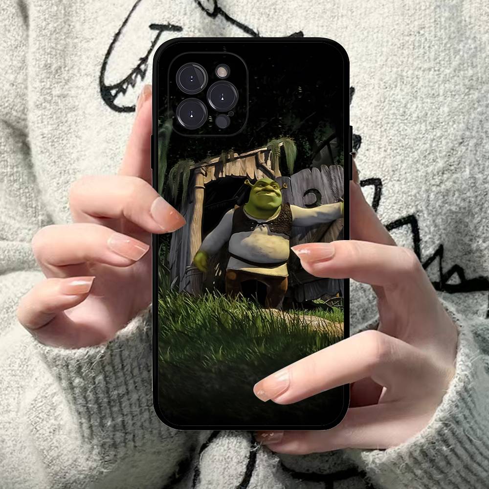 Cartoon S-Shreks Phone Case For IPhone 17 16 15 Plus X 14 11 12 13 Mini Pro Max Mobile Case