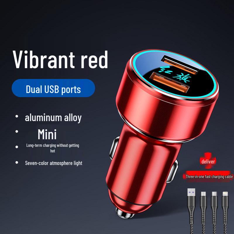Hongqi Car Charger for HS5/H9/H5/HS7 - Fast Charging Mobile Phone Cigarette Lighter Adapter.