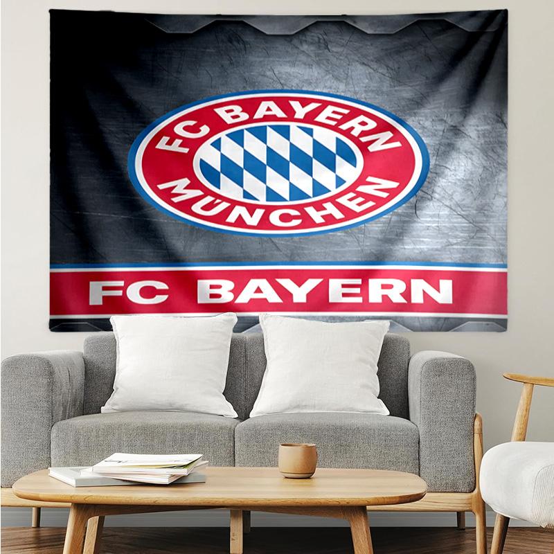 Munich FC Crest Printed Printed Tapestry, for Bedroom,Livingroom, dormitory, Large Wall Decor, Fabric Decor Fan Birthday Gifts