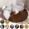 60-120cm Leopard Print Table Cover Animal Fur Texture Home Decor Dining Table Protector Oil Proof Waterproof Table Cloth