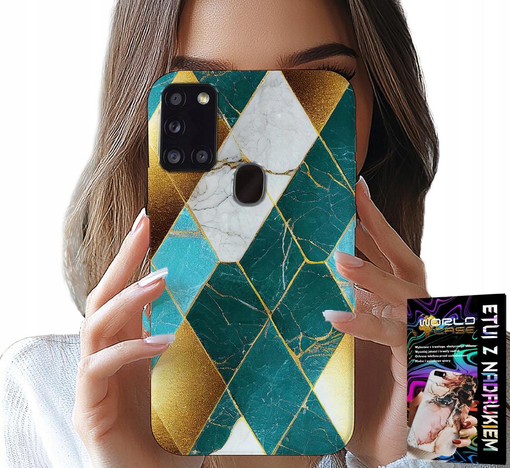 Etui Do Samsung Galaxy A21S - Eleganckie Modne Wzory Case + Folia