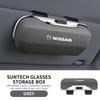 For X-trail Qashqai Juke Pulsar Sentra Altima Patr Car Visor Sunglasses Glasses Case Glasses Holder Clip Box Accessories