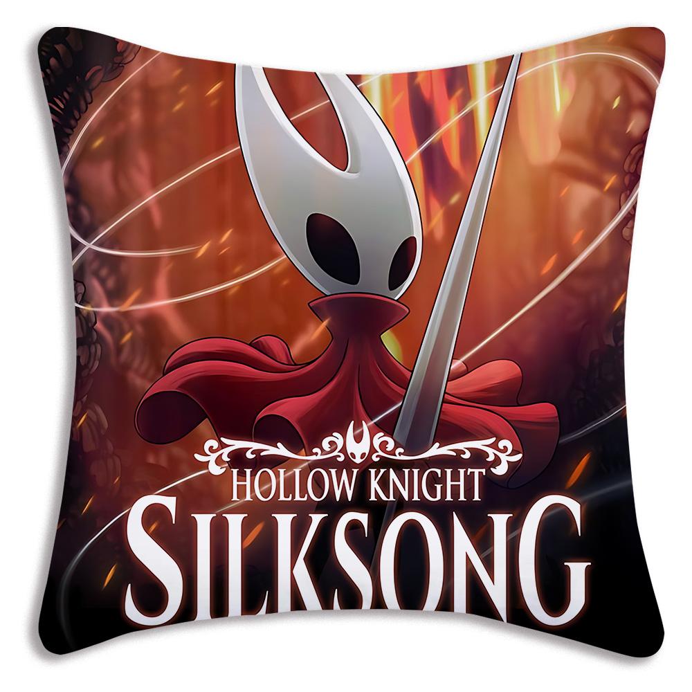 For Hollow k-knight the knights Pillow Covers Cartoon Sofa Decorative Home Double-sided Printing Short Plush Cute Cushion Cover