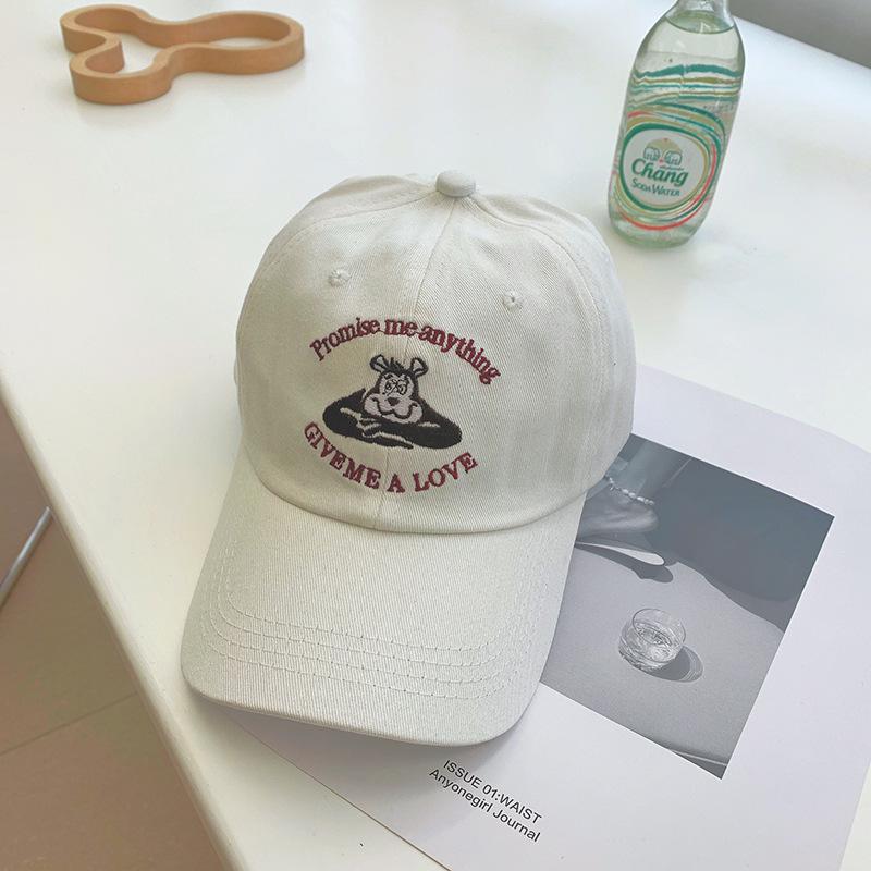 

Peaked cap children s embroidery shows the face small versatile baseball cap men s spring and summer casual visor tide Adjustable