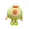 Cartoon Round Sports Capybara Keychain Tennis Kapibala Doll Baseball Doll Girlfriend Gift