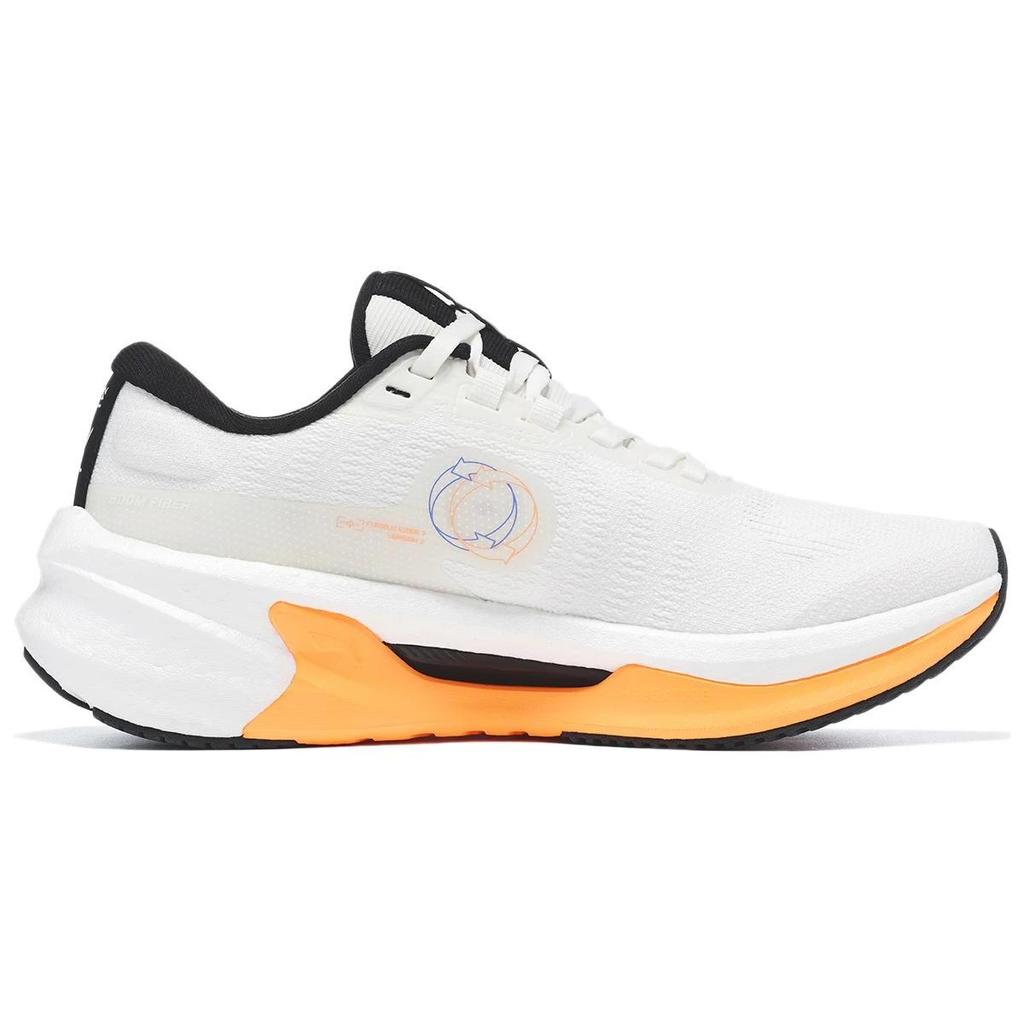 Li Ning Furious Rider 7.0 V2 Fabric Cushioning Breathable Low top Sprint Running Shoes Women's Ivory ARZT008-1
