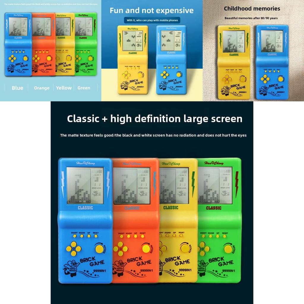Classic Tetris Handheld Game Console With Large Screen For Retro Gaming Enthusiasts