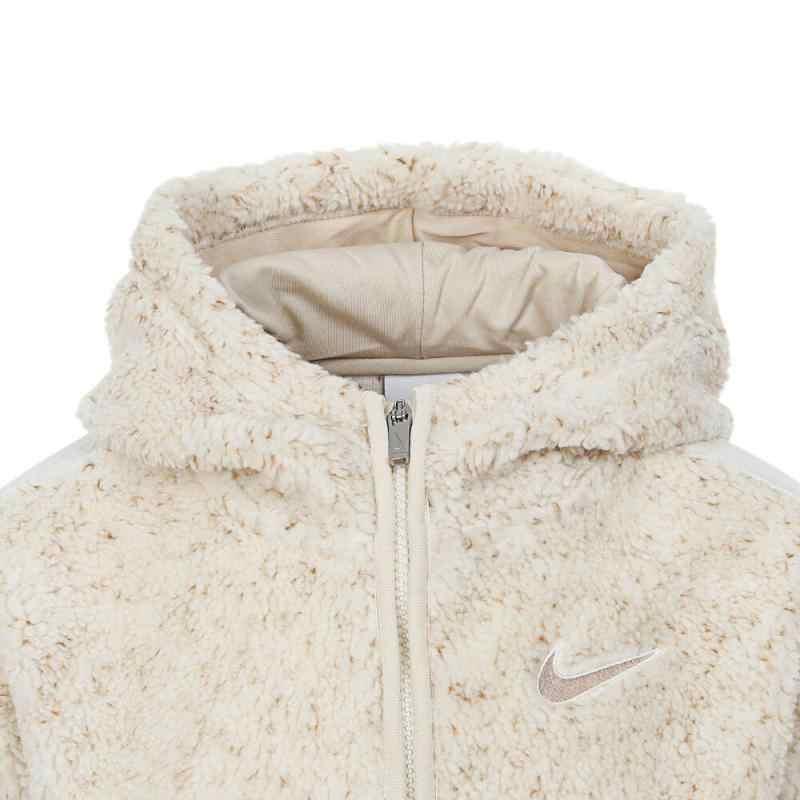 Nike Jacket Fashion Hooded Comfortable Long Sleeve Pale Ivory Kids Jackets NY2442189PS-002