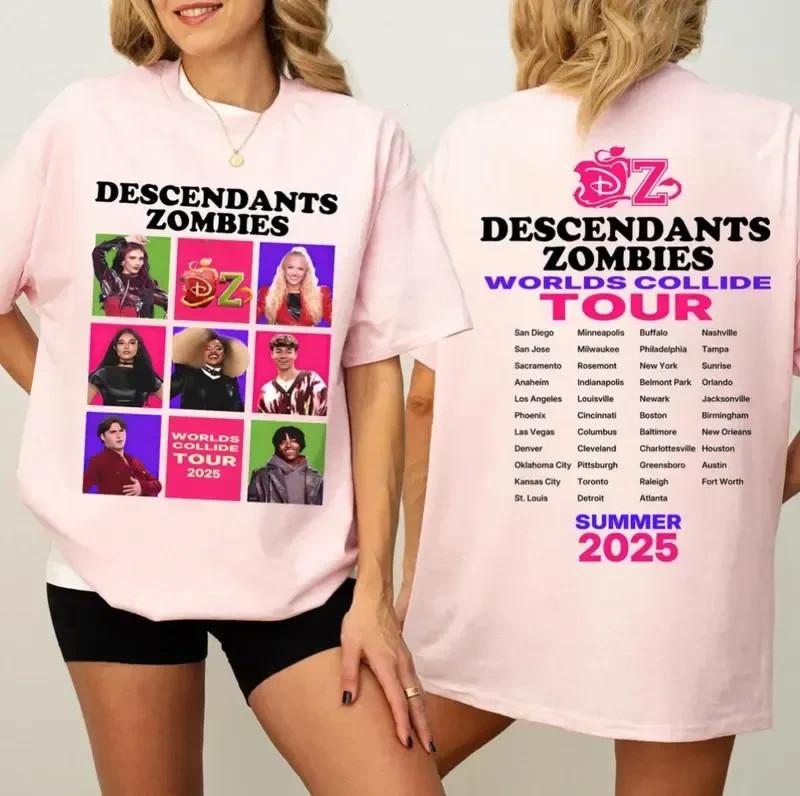 

Descendants Zombies World Tour Concert Summer Music Festival 2025 Unisex T-Shirt M