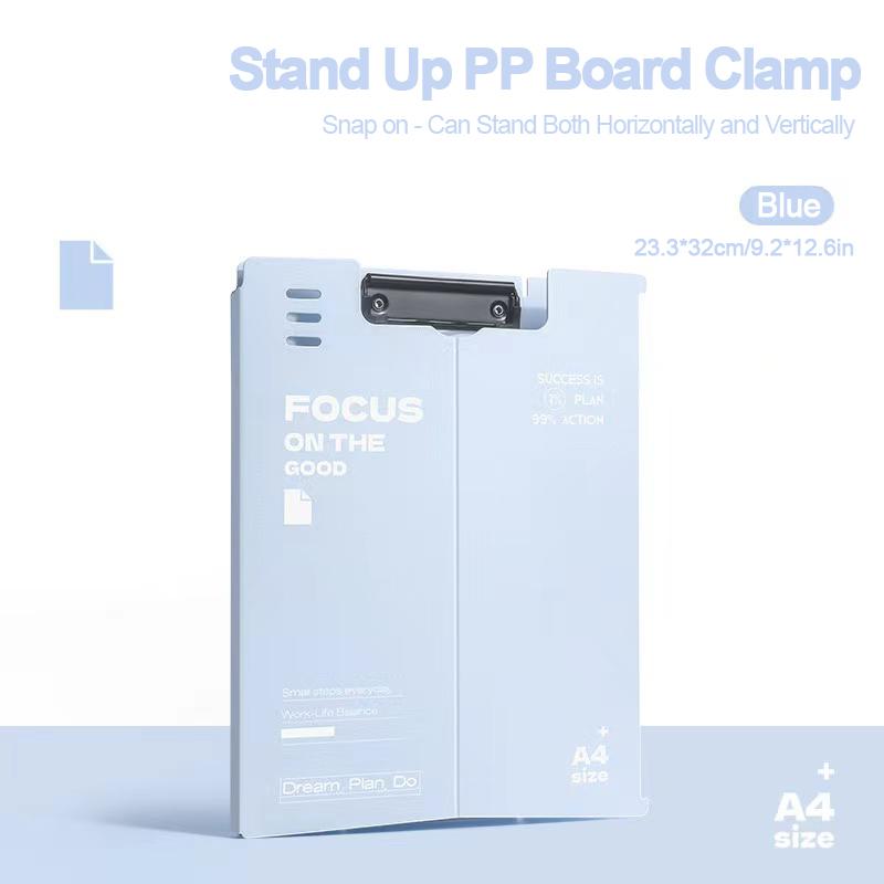 Vertical Board Clip A4 Folder Board Clip Writing Pad for Students to use for Paper Storage and Writing Board Organization
