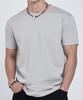 LEMAIN SECOND Semi Crew Neck Muscle Fit Plain Short Sleeve T-Shirt [Gray]
