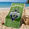 Fc Crest Design Printed Microfiber Beach Towel, Soft And Absorbent, Quick-Dry, Ideal for Summer Travel, Beach Essential, Swimming Pool