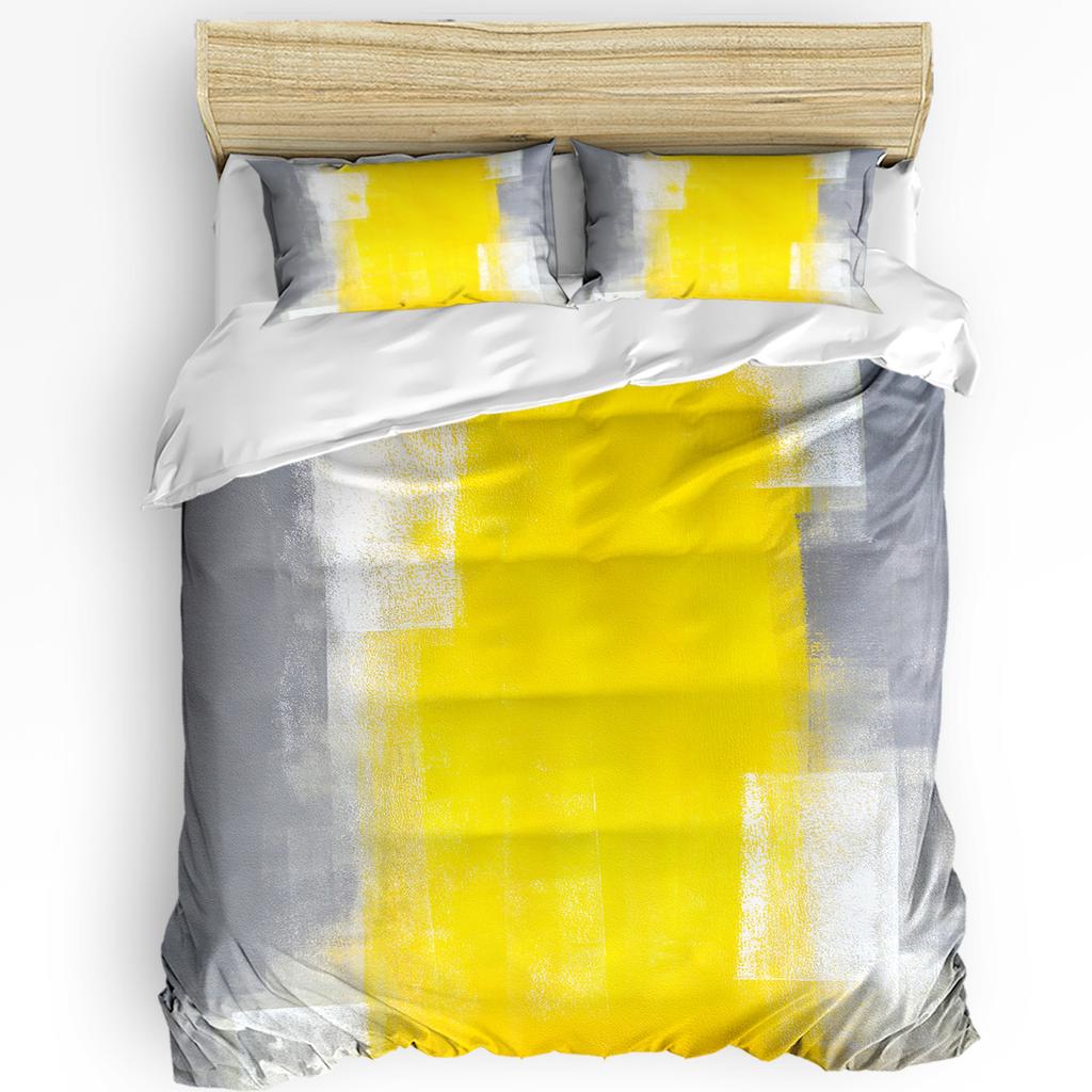 Stereo Abstract Line Gradient Red 3pcs Bedding Set For Double Bed Home Textile Duvet Cover Quilt Cover Pillowcase