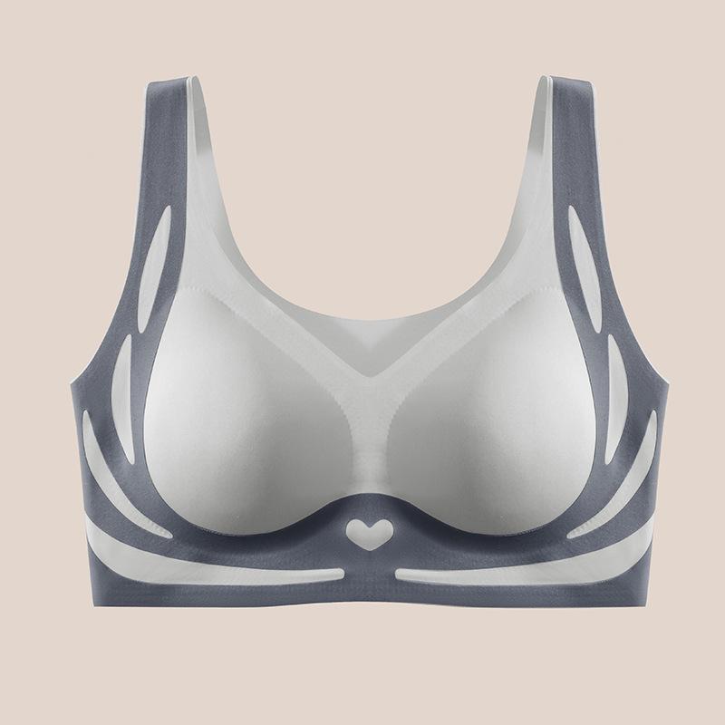 Women's Seamless Bras Gathering Push-Up Breasts Bra No Steel Ring Lifting Breathable Underwear