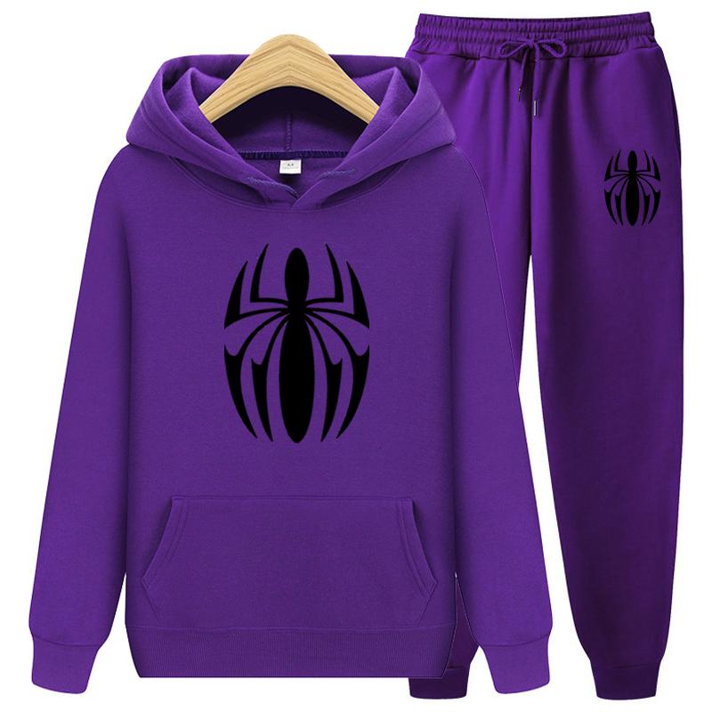 Women's Tracksuit Sets Winter Scarlet Spider 2 Piece Set Running Hoody Brand Sweatshirt Sport Joggers Sweatpants Suit