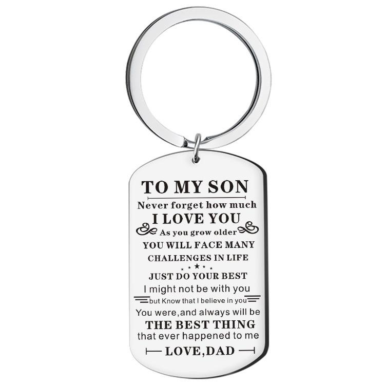 2023 New Fashion Jewelry Stainless Steel Military Tag Keychain Necklace Personalizable