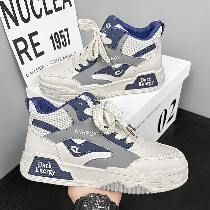 

Новые универсальные черные мужские высокие кроссовки на толстой подошве, повседневные кроссовки для скейтборда, легкие дышащие кроссовки для бега и тенниса 39