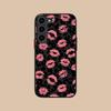 Kiss Lips Cute Silicone Mobile Phone Case for Samsung Galaxy S26 S25 S24 S23 S22 S21 Plus FE Ultra Colorful Cover