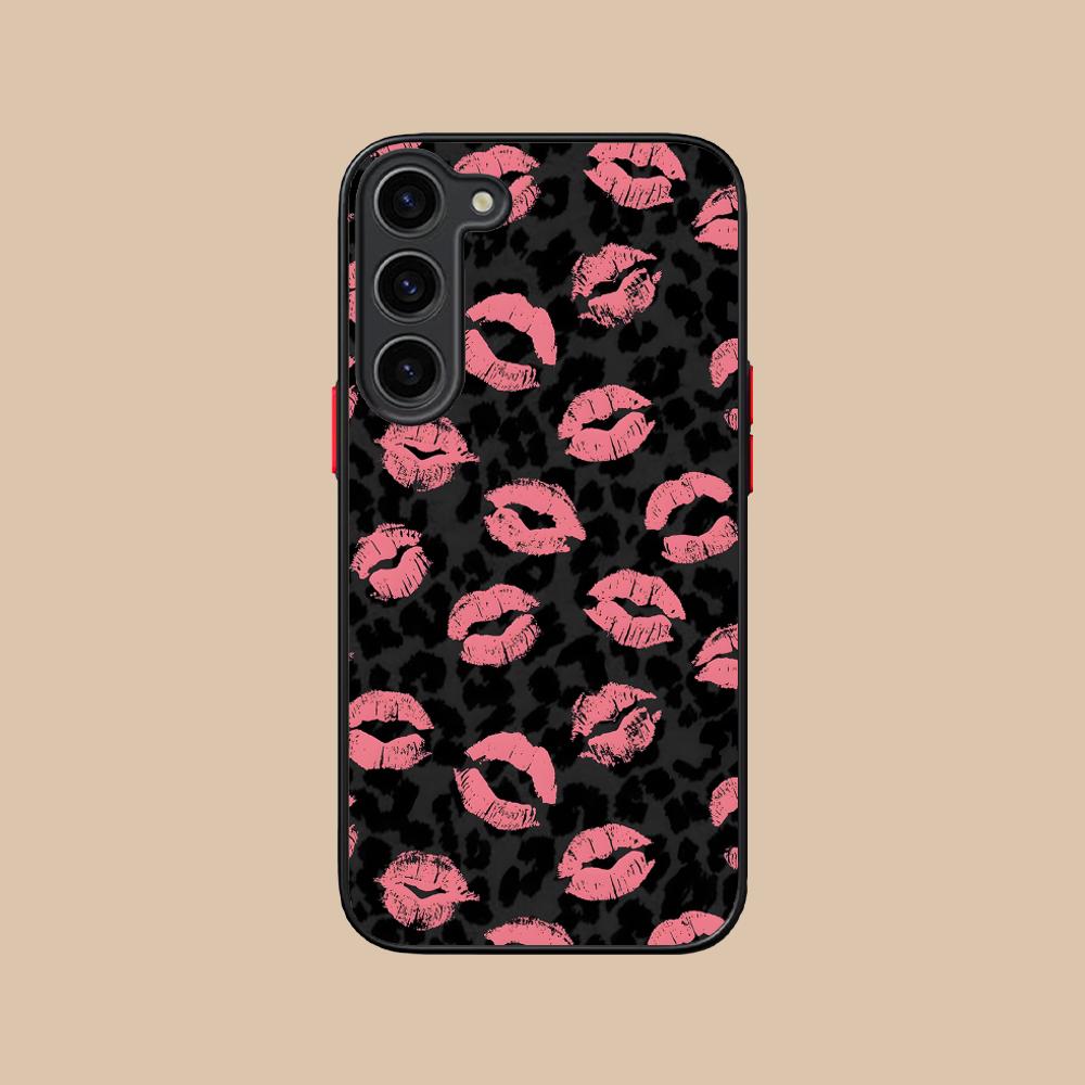 Kiss Lips Cute Silicone Mobile Phone Case for Samsung Galaxy S26 S25 S24 S23 S22 S21 Plus FE Ultra Colorful Cover