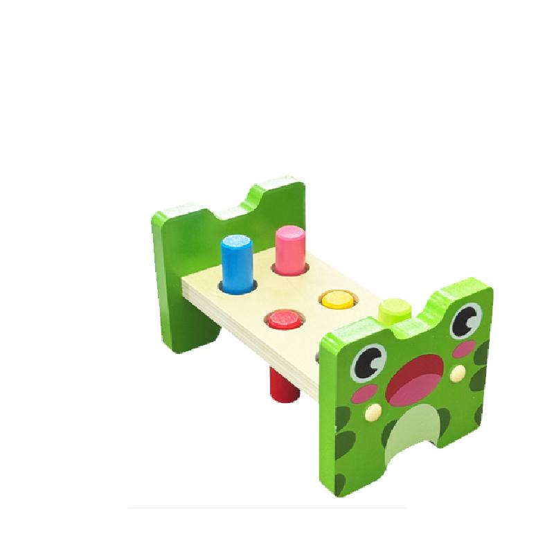 Montessori Holzhammer Spielzeug Kinder Feinmotorik Training Sensorisches Spiel Farberkennung Set Lernspielzeug für Autistische Kinder