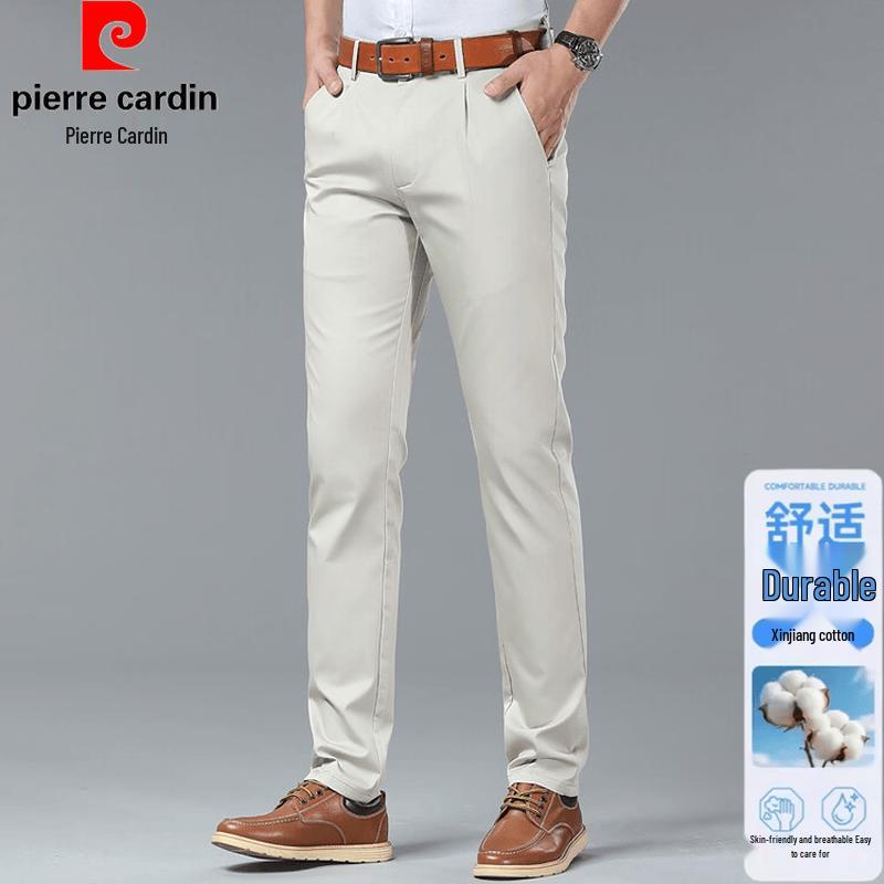 Pierre Cardin Men s Straight-Leg Cool-Touch Business Casual Pants 32