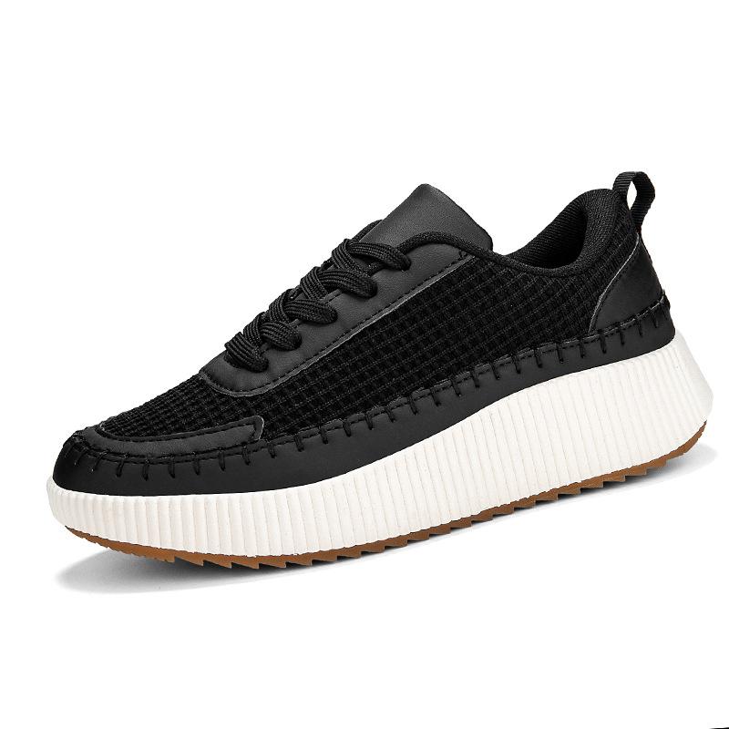 

New Women s Shoes Autumn Fashion Women s Shoes Thick Soled Casual Shoes Height Raising Casual Sneakers De Mujer 42 чёрный