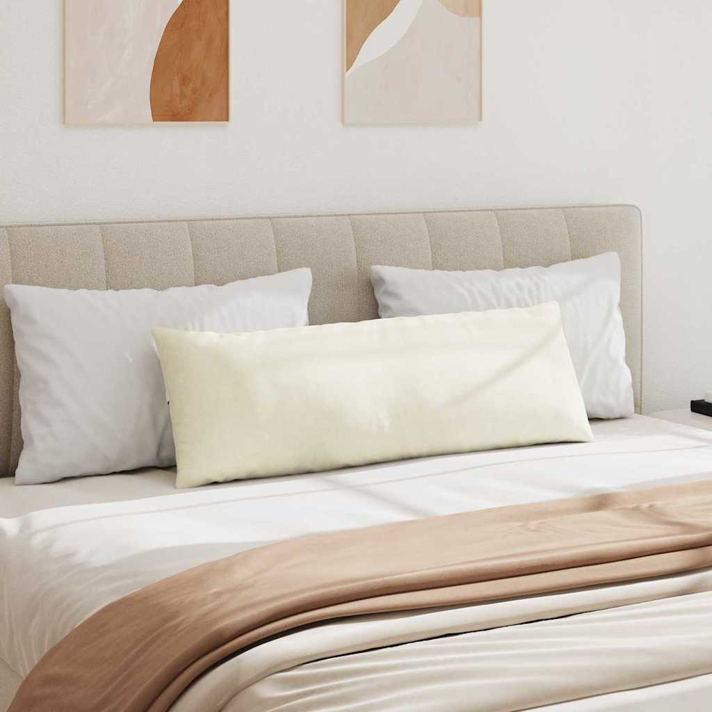 Sofa Cushions 2 Pieces Cream 120 x 40 cm Cord Fabric
