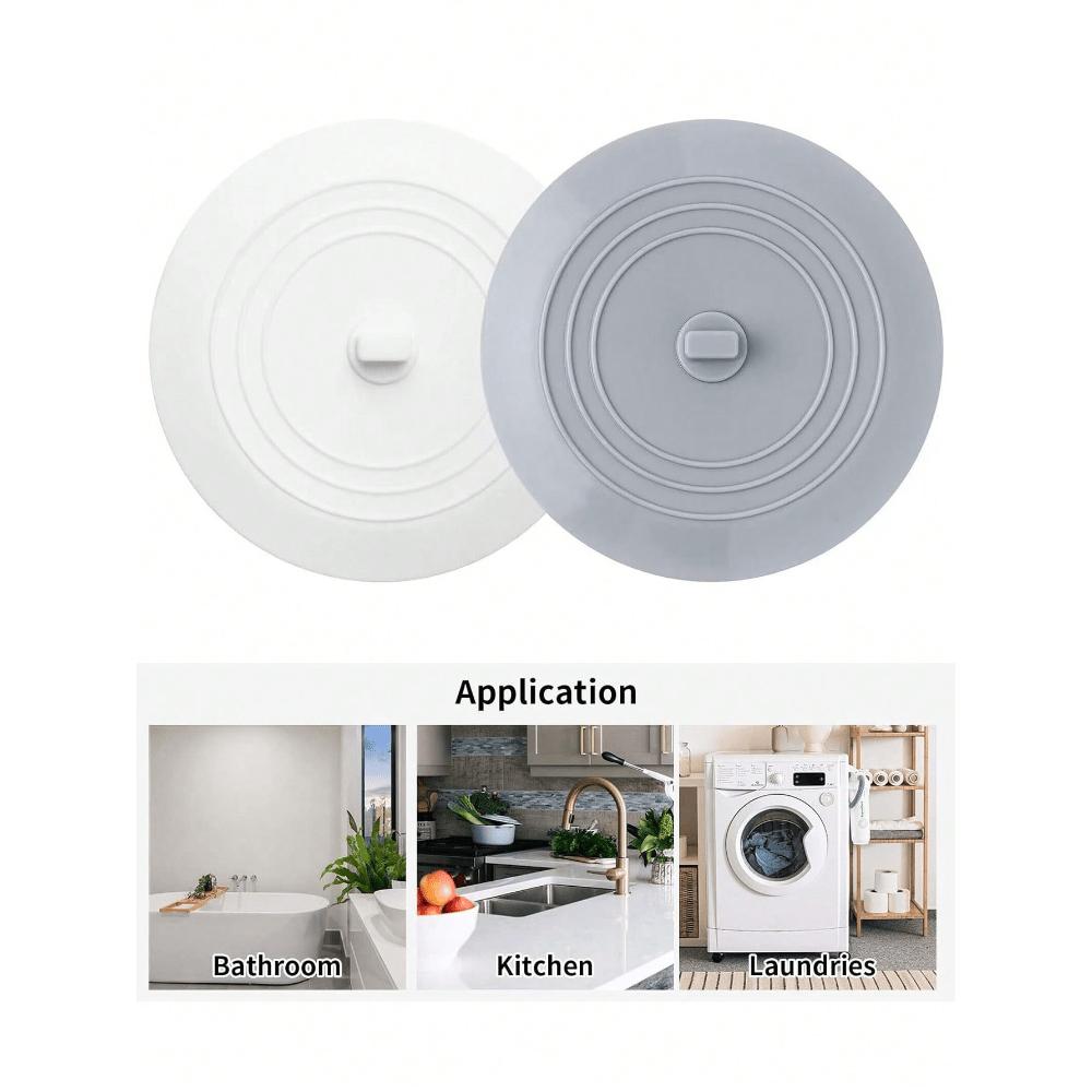 1pc Bathtub Drain Stopper Kitchen Bathroom Bath Tub Drain Hair Stopper, Bathtub Drain Plug, Universal Flat Suction Shower Bathtub Drain Cover