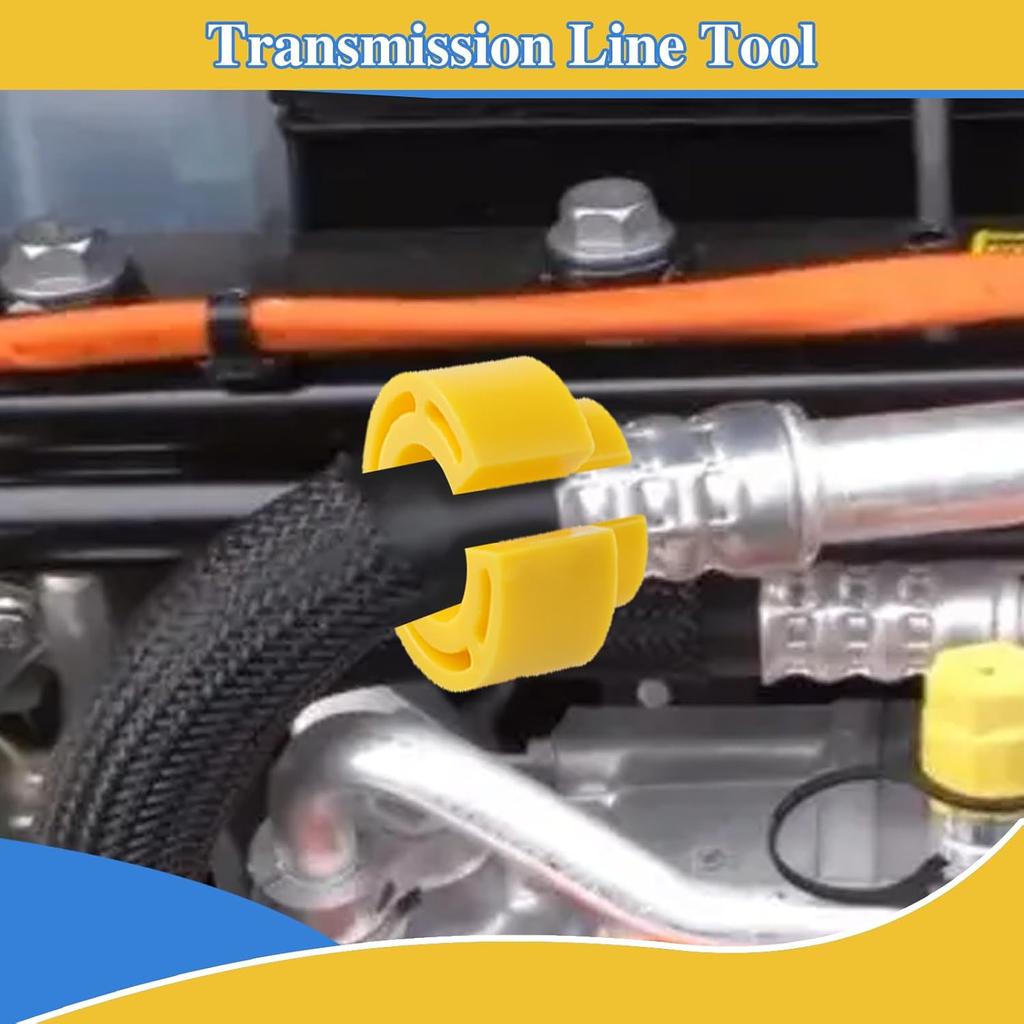 16 Pcs Car Fuel Line Disconnect Removal Tool 1/4 5/16 3/8 1/2 5/8 3/4 7/8 Inch with Valve Core Remover Tool for Quick Release Car AC Fuel Line