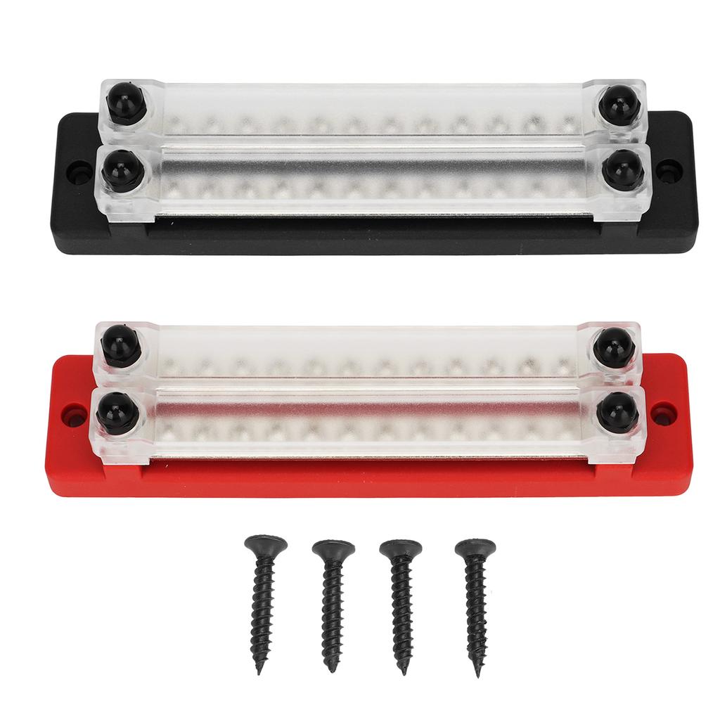 Power Distribution Terminal Block 12 Way 150A 12 To 48V Stainless Steel Rust Proof Terminal Bus Bar Block for Boat Car