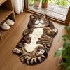 Easy to Clean Cat-Shaped Area Rug Anti-fouling Cartoon Carpet Soft Home Decor Carpet  Bedrooms