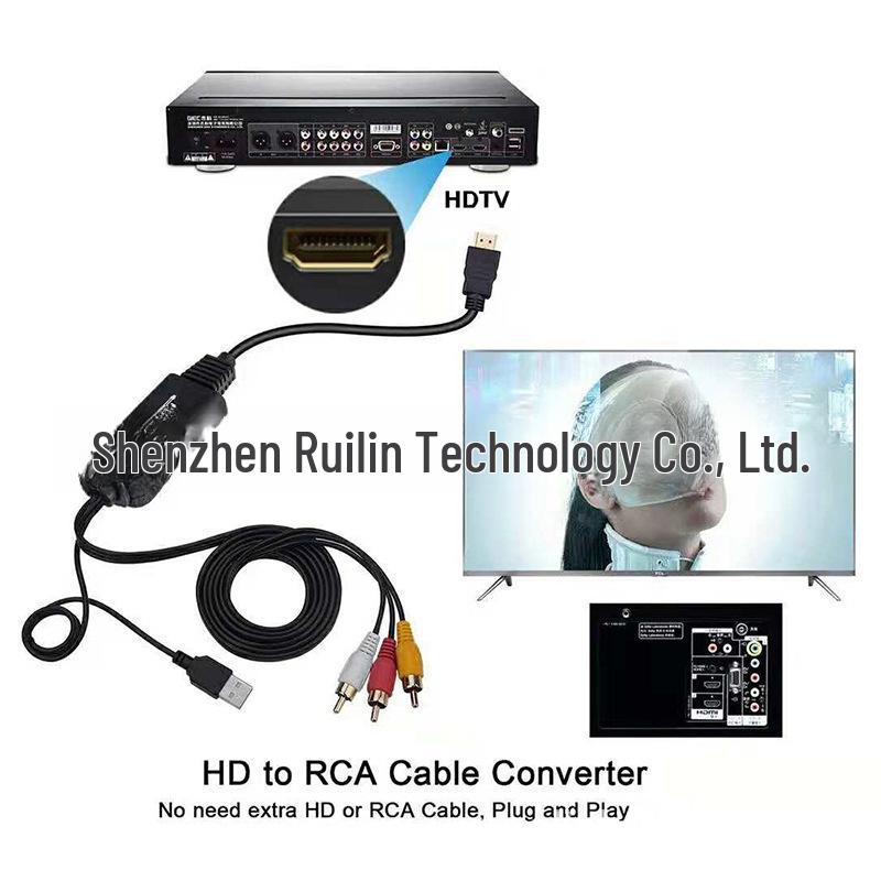 HDMI zu AV Konverter für Projektor, Computer oder PS4 zu TV-Anzeige