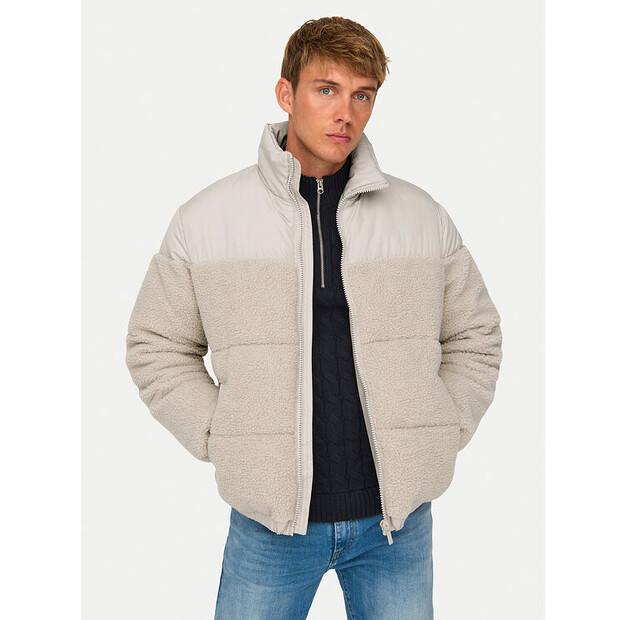 Péřová bunda Only & Sons 22030456 béžová Regular Fit