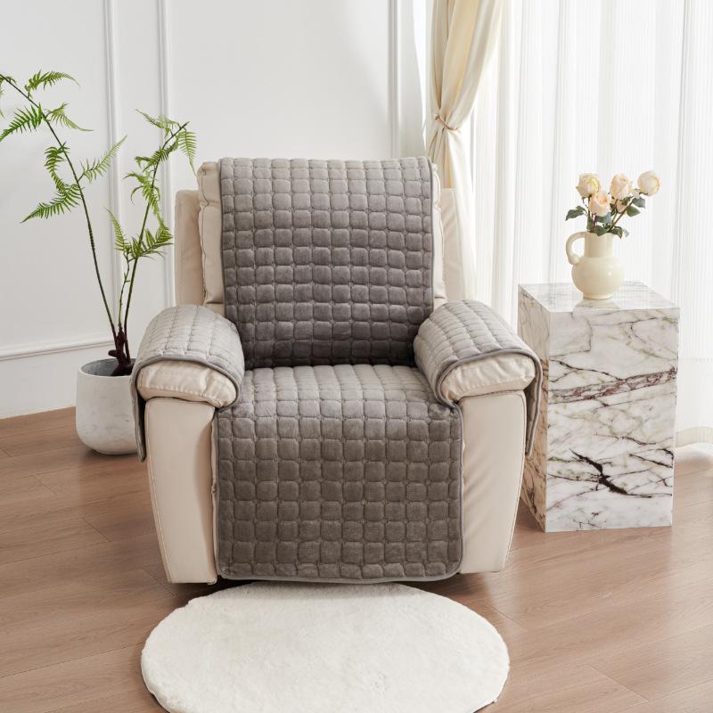 

Зимний плюшевый однотонный квадратный чехол для дивана для домашних животных, встроенный чехол на сиденье дивана 53*190