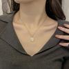 2026 Elegant Cat's Eye Stone Flower Necklace - Vintage Gold Plated Titanium Steel Zircon Halo Pendant for Women