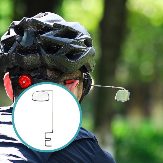 Cycling Glasses Rearview Mirror 360 Degrees Adjustable Lightweight Bicycle Eyeglasses Mount Rear View