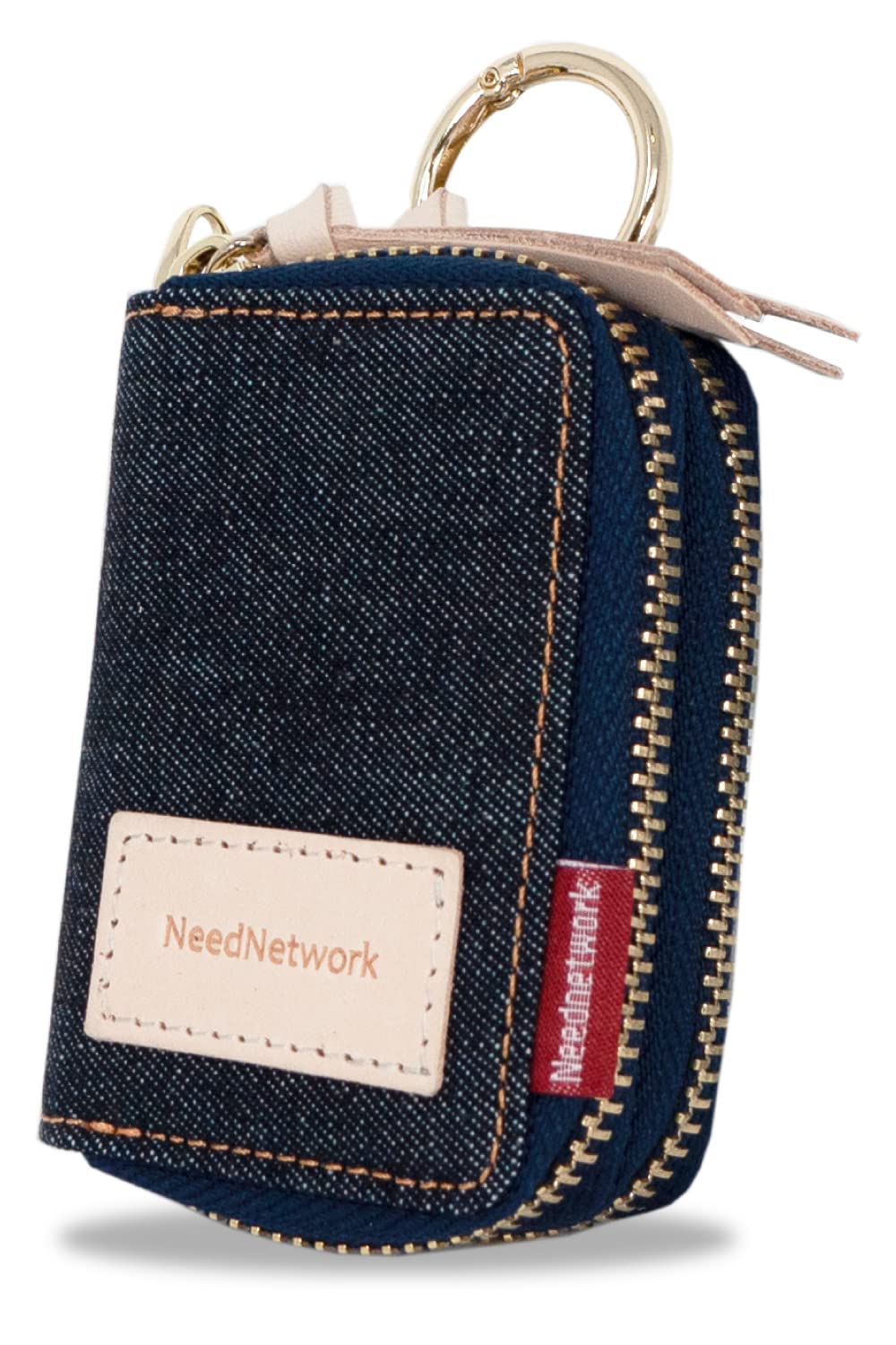 

Need Network Smart Key Holds 2 Made in Japan with Key Case with Indigo Blue Case, Keys, Denim, Men s Carabiner,